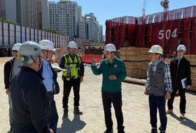 김대순 경기도 행정2부지사, 경기지하안전지킴이와 함께 아파트 건설현장 방문. 지반침하사고 예방 당부