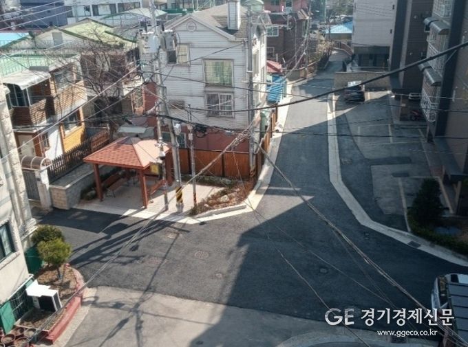 안양3동 양지1공원 도로 공사 후