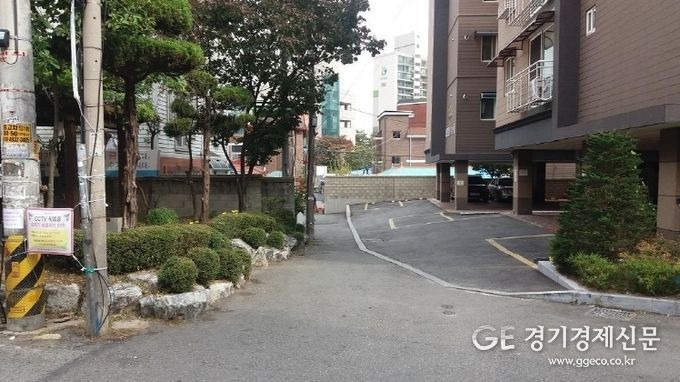 안양3동 양지1공원 도로 공사 전 