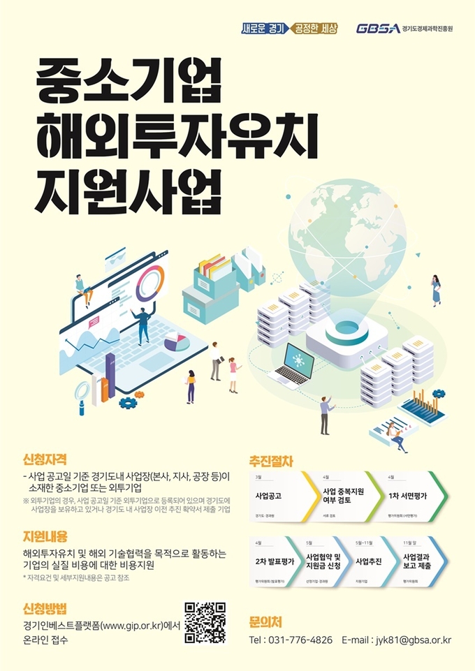 중소기업해외투자유치지원사업 포스터
