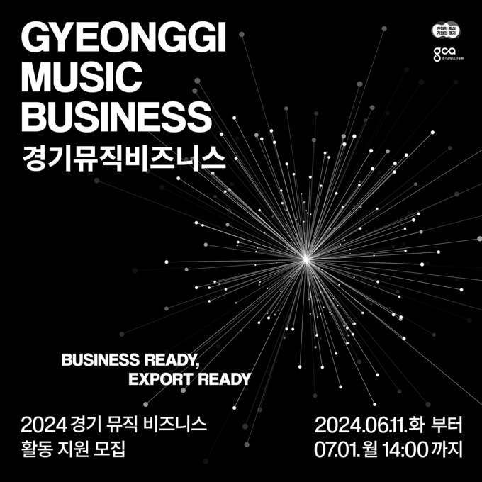 <strong>경기뮤직비즈니스 활동 지원 포스터</strong>
