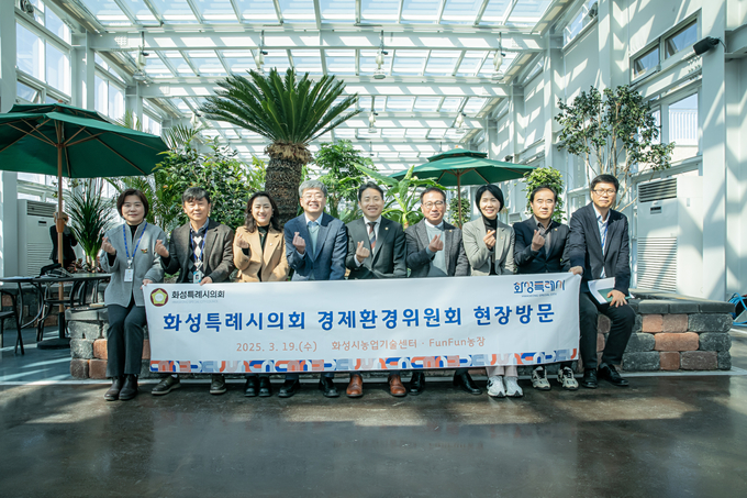 <strong>경환위 농업기술센터 방문 모습</strong>