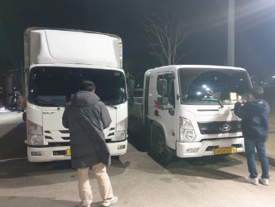 파주시 합동단속반, 사업용 차량 차고지 외 밤샘주차 단속