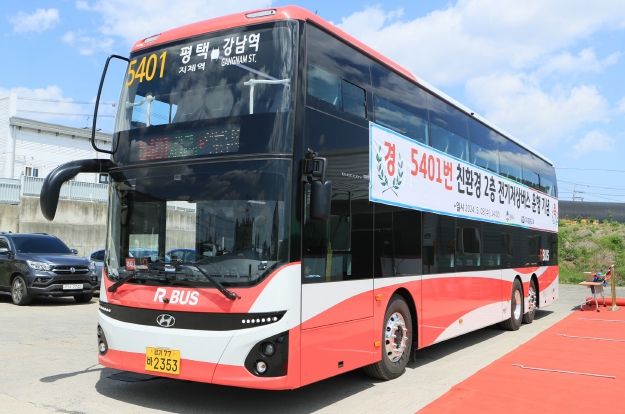 ‘고덕신도시~강남역(5401번)’ 2층 전기버스 달린다