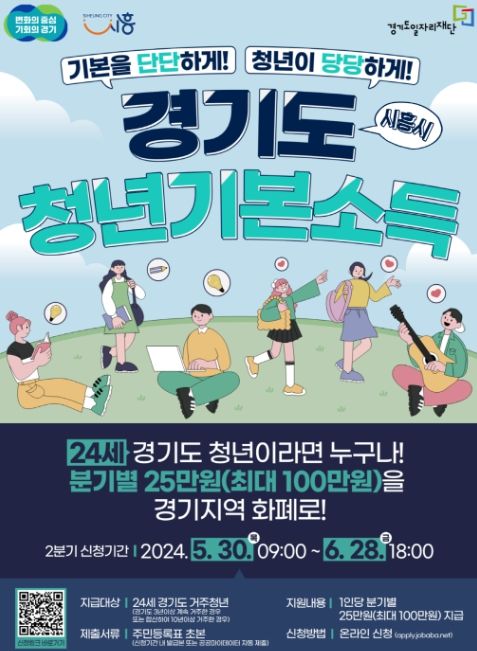시흥시, 청년기본소득 2분기 신청 개시