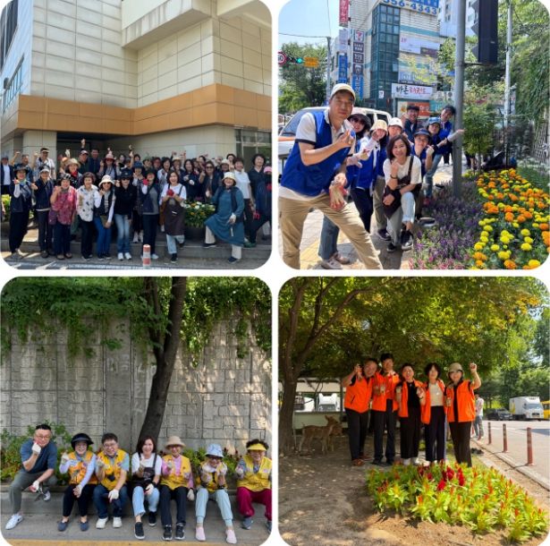 구리시 동구동, 기간단체와 함께 청량한 여름꽃 향기 퍼트리다!