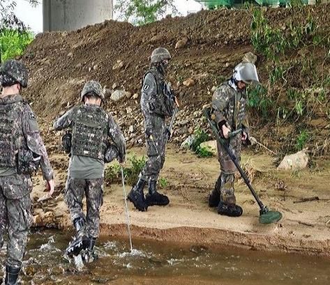 파주 장단면, 집중호우로 인한 유실지뢰 및 폭발물탐지 총력
