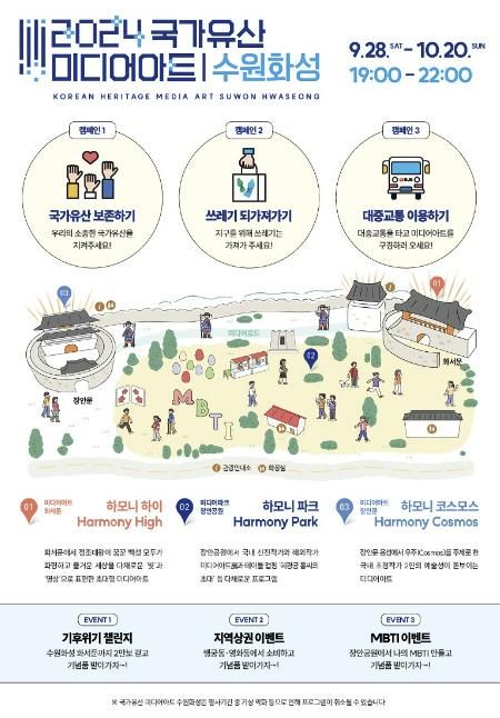 2024 국가유산 미디어아트 수원화성 사전 캠페인