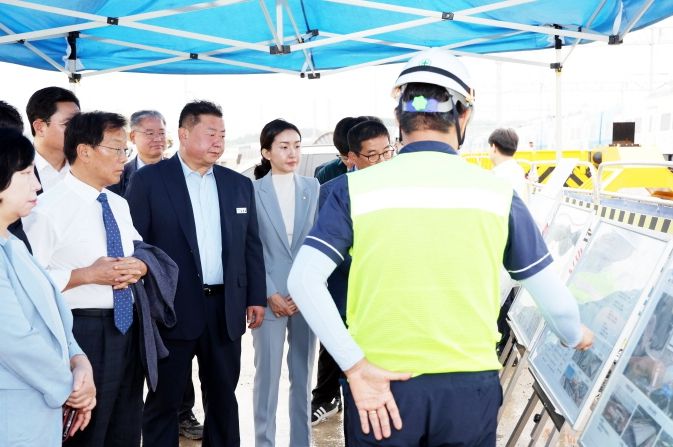 김경일 파주시장, 수도권광역급행철도(GTX)-A 공사현황 점검