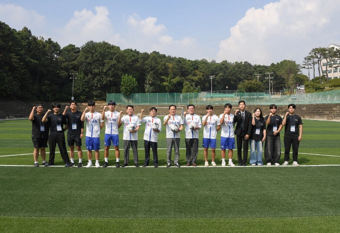 오산대학교 인조잔디 운동장 개장식 열려