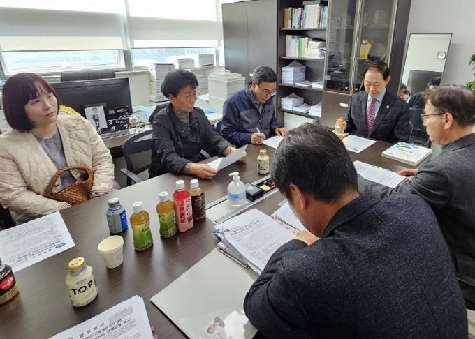 경기도의회 윤재영 의원, 죽전동 채석장 설치 반대 주민과 정담회 개최