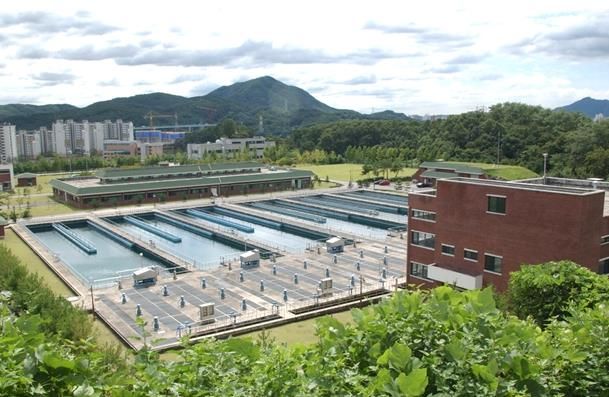 청계통합정수장 전경