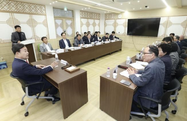 김성제 의왕시장, 의왕군포안산지구 주민간담회 개최