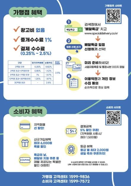 배달특급 홍보물