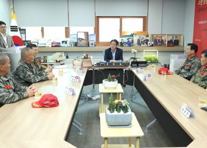 이동환 고양특례시장-해병대전우회 차담회
