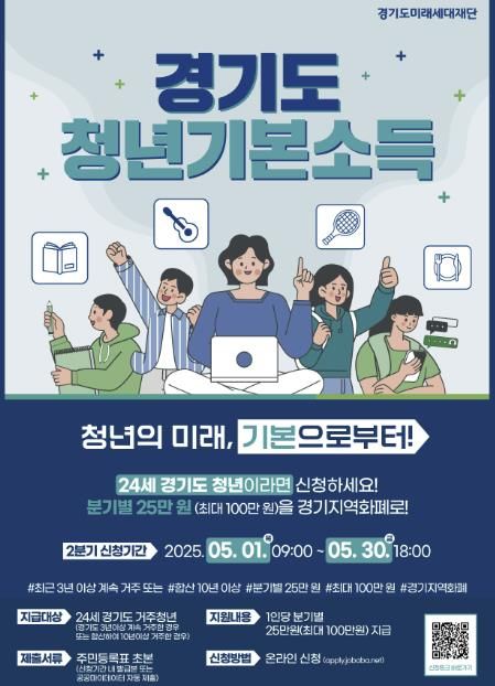 2025년 2분기 경기도 청년기본소득 안내문