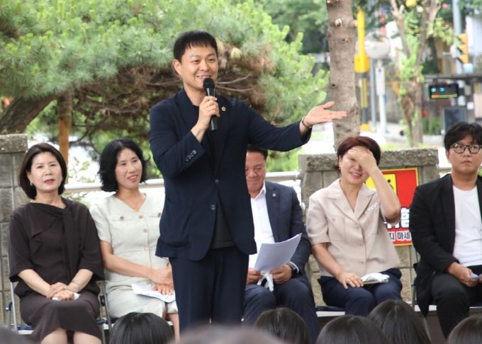 유영일 경기도의원, 대안여중 학교숲 개장식 참석