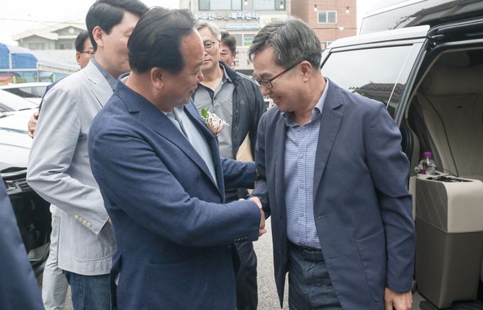 이권재 오산시장, 김동연 경기도지사 만나 경기도 특별조정교부금 지원 건의