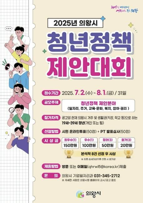 의왕시, 미래 밝힐 청년정책 제안 공개모집