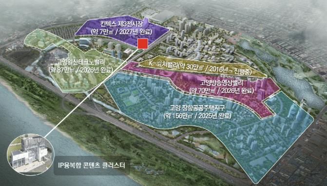 IP융복합 콘텐츠 클러스터 사업대상지 위치도