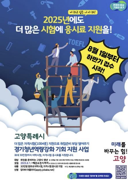 ‘경기청년역량강화 기회 지원 사업' 하반기 모집 안내문