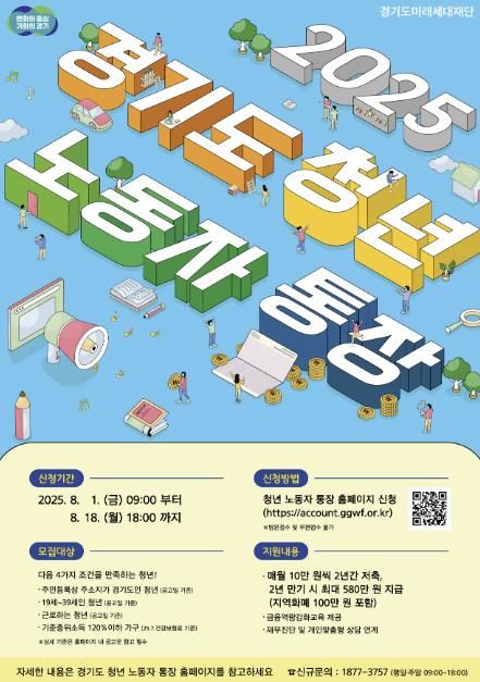 2025 ‘경기도 청년 노동자 통장’ 포스터