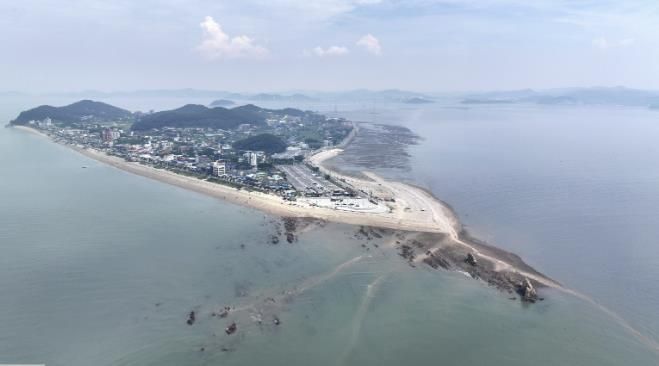 제부도 항공사진
