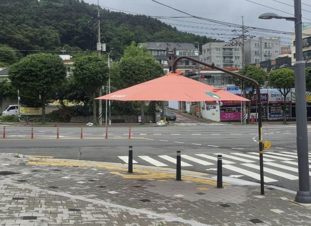 처인구 내 설치된 그늘막