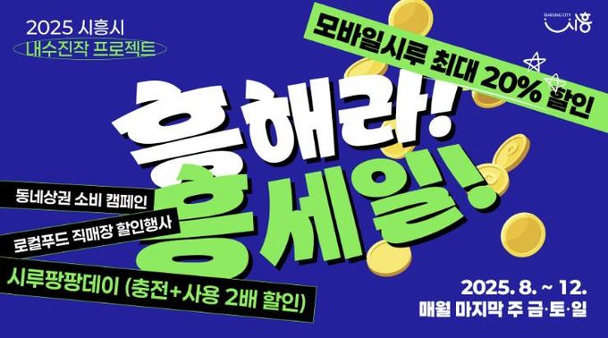 시흥시, 내수 진작 특단 대책 ‘흥해라 흥세일’ 추진