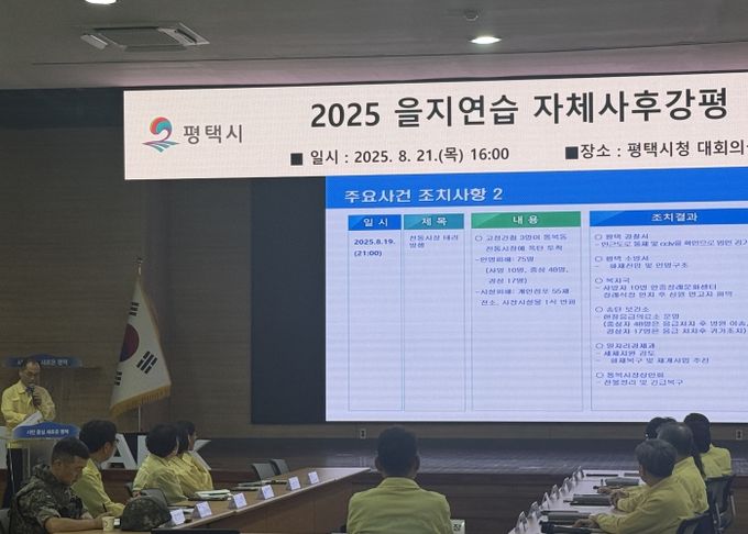평택시, 2025 을지연습 성료