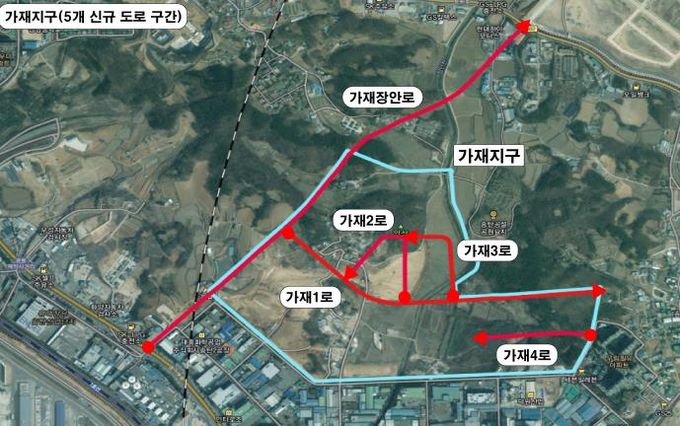 평택시, ‘평택 가재지구 도시개발사업지역’ 등 도로명 부여