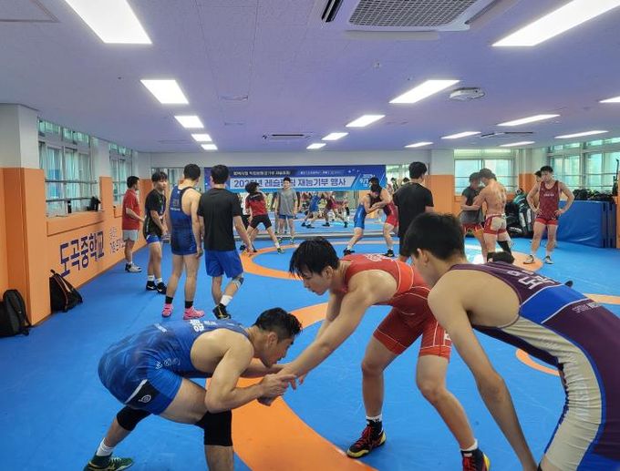 평택시청 레슬링팀, 청소년 대상 ‘레슬링 일일 교실’ 개최