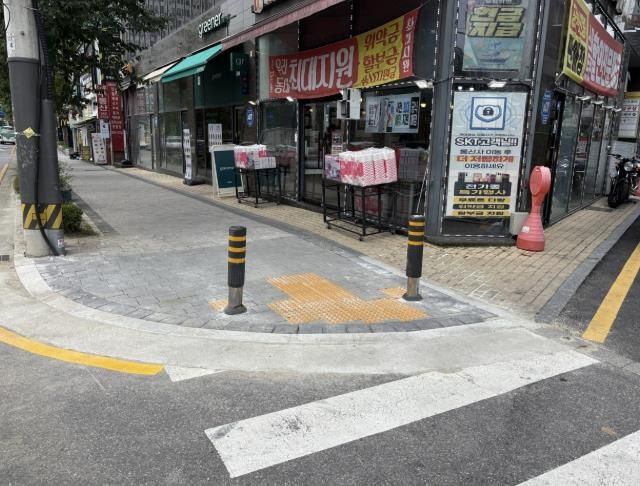 시설 개선 사항 중 보도 확장(후) 현장 사진