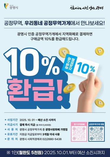 ‘공정무역 실천 캐시백’ 행사 홍보 포스터.